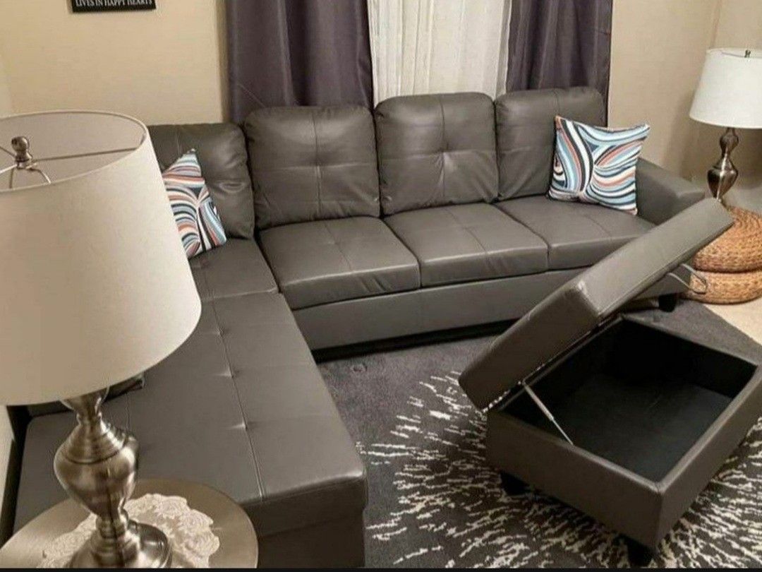 New Sectional And Ottoman