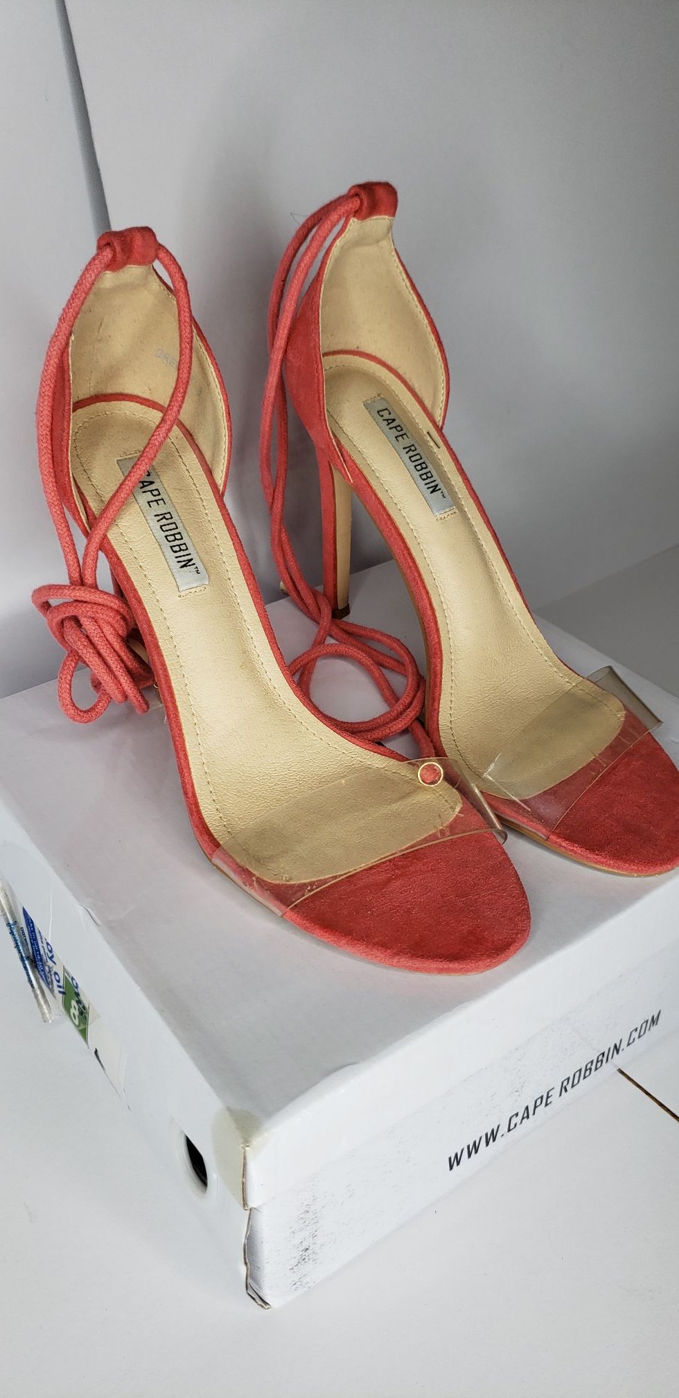 Clear heels size 8