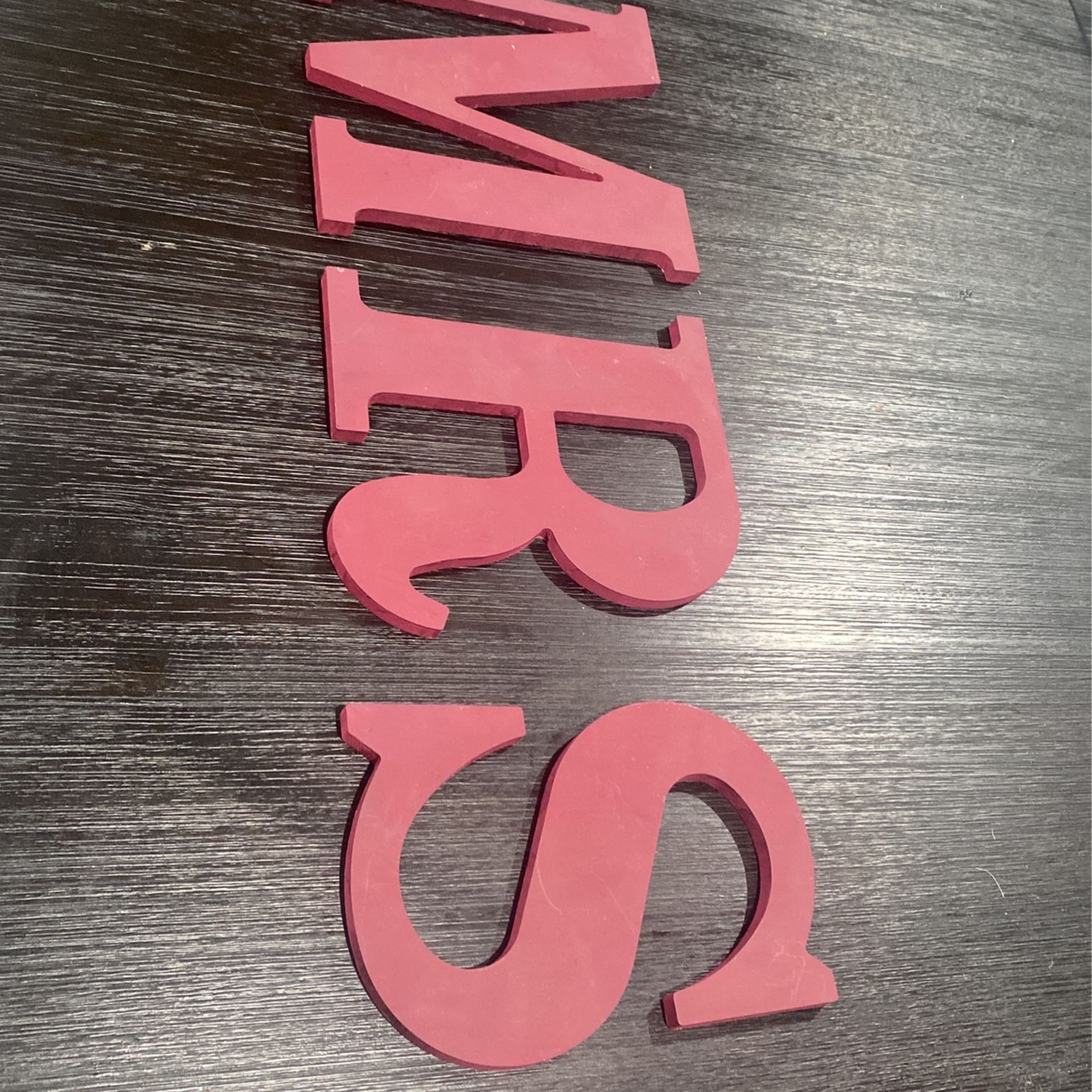 Wooden “MRS” Letters - For Wedding / Bachelorette / Bridal Shower