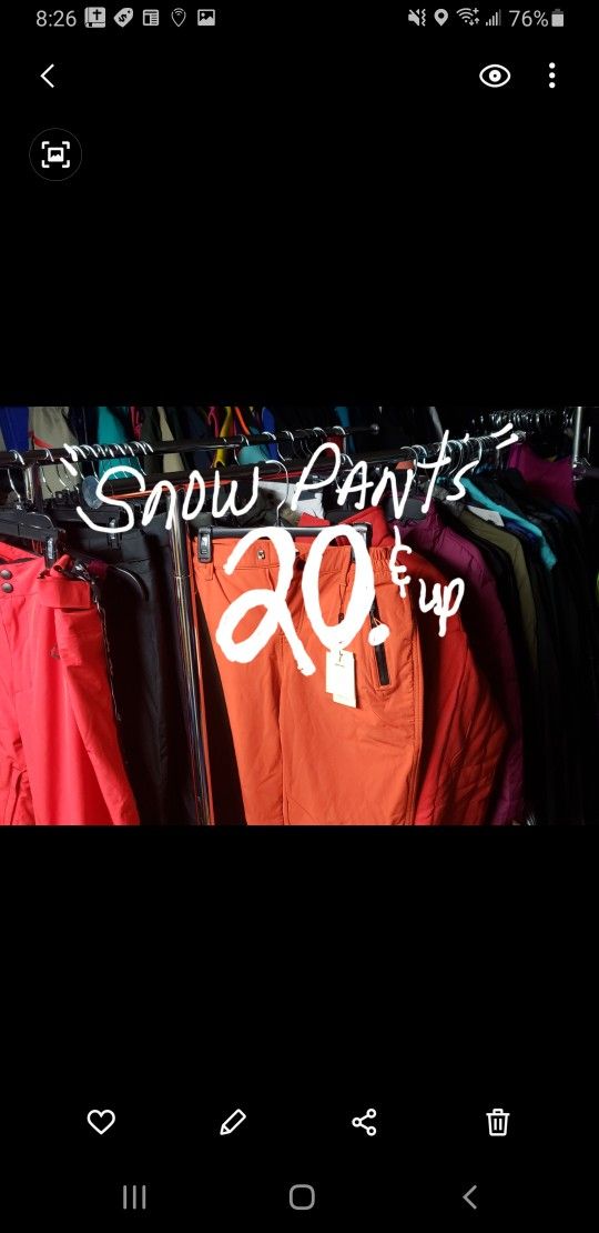 10.& Up New Amazon OPENBOX 🤖💦💨🥷⛷🏂$20.-35 Snow Pants &JACKETS &Gloves &Snow BEENEY CAPS.