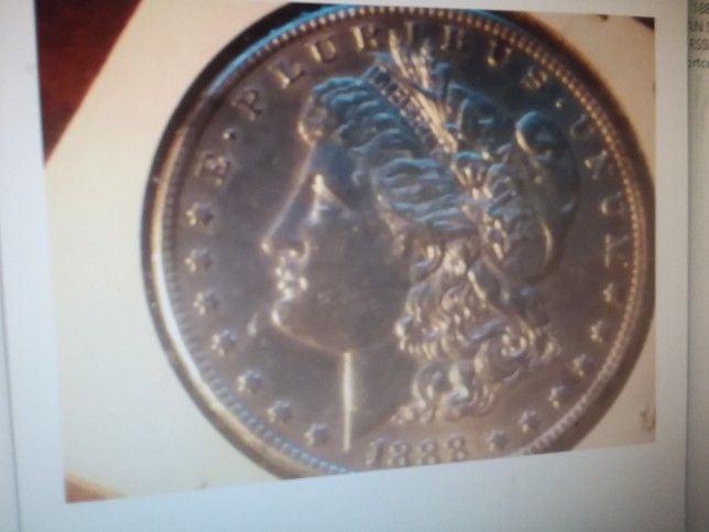 ORIGINAL & RARE 1888 s MORGAN SILVER DOLLAR....VERY LOW MINTAGE