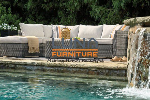 Cherry Point Gray 4-piece Outdoor Sectional Set

