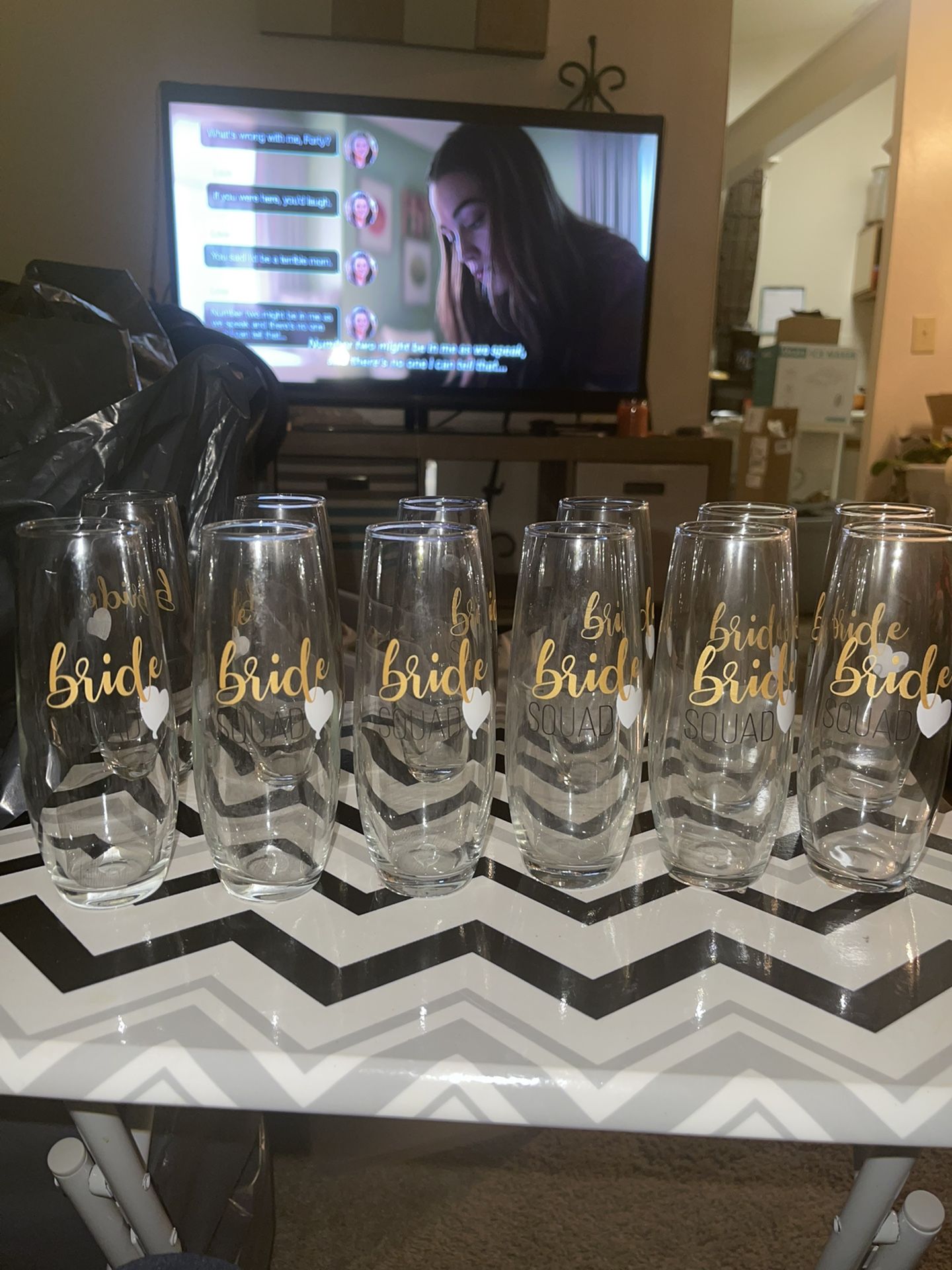 Bride Squad Wine Glass