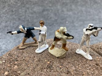 Vintage Rare LFL 82 Star Wars Die Cast Metal Micro Action Figure  Set of 11  Thumbnail