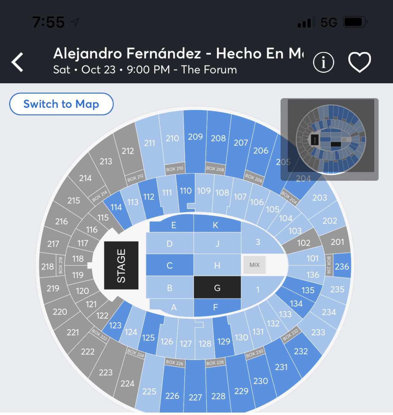 Alejandro Fernández Concert 2 Tickets 