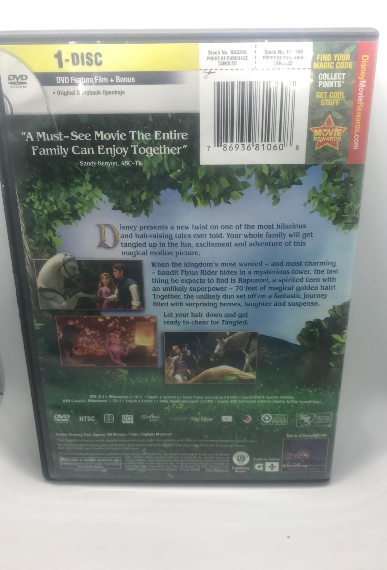 Disney’s Tangled DVD