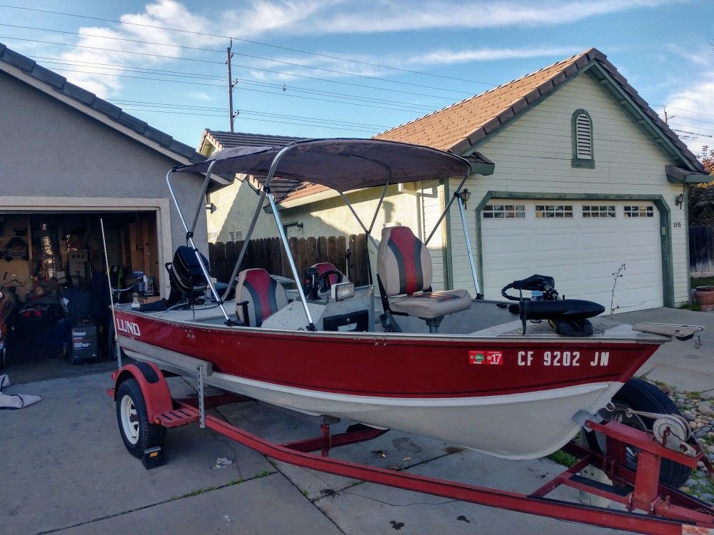 '88 LUND 16' ft. Aluminum Boat 2021 tags for Sale in Ceres, CA OfferUp