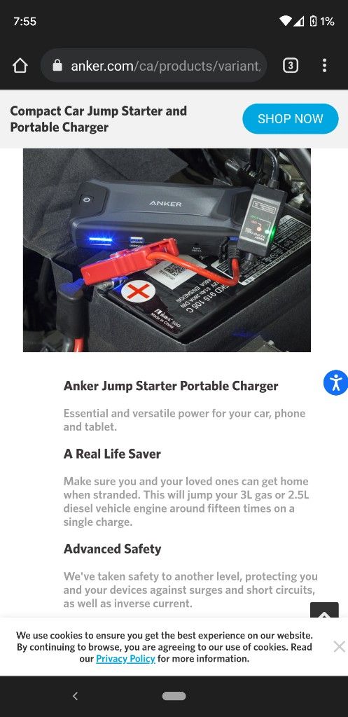 Anger Instant Car Battery Jump
