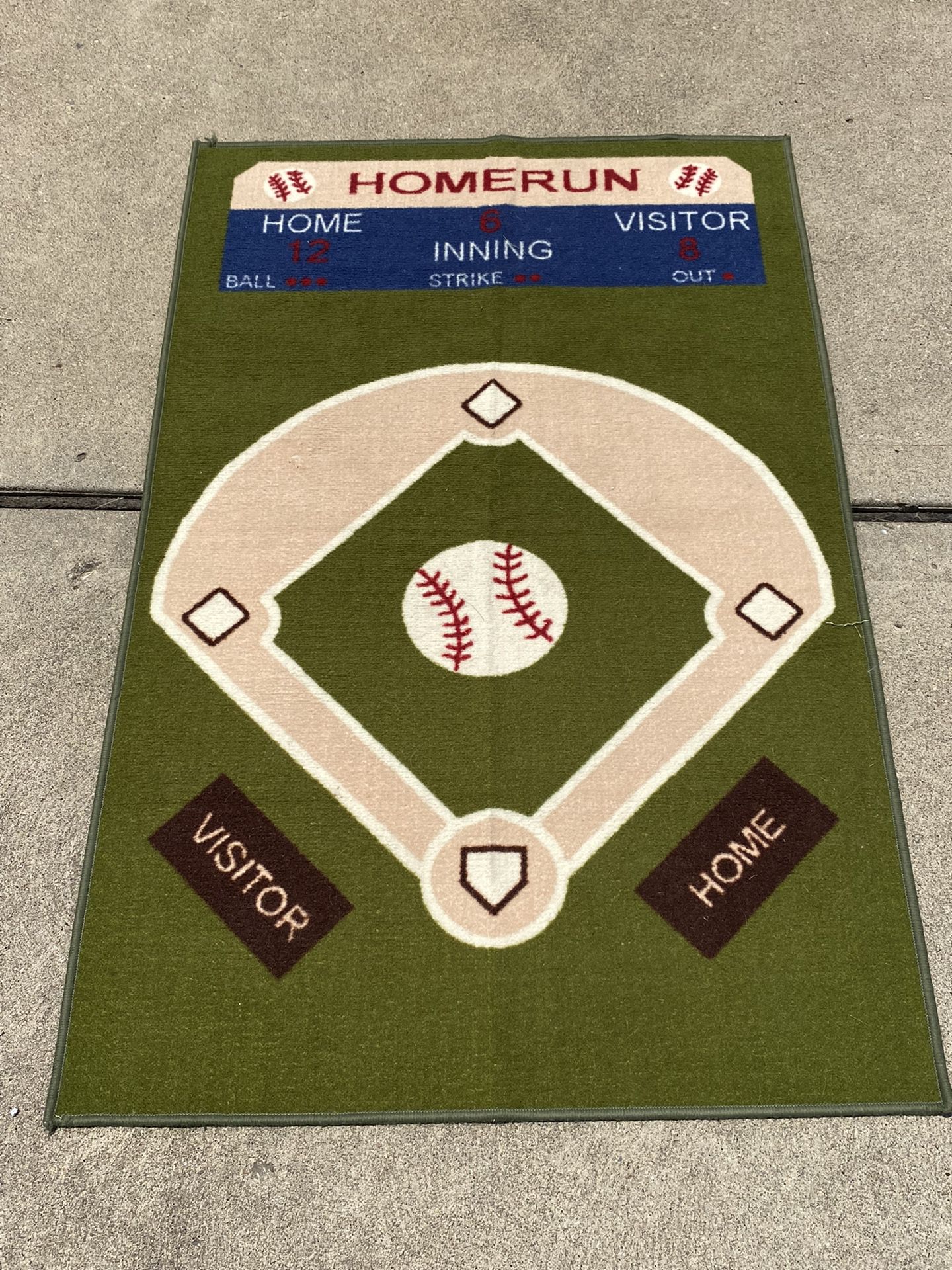 Baseball rug