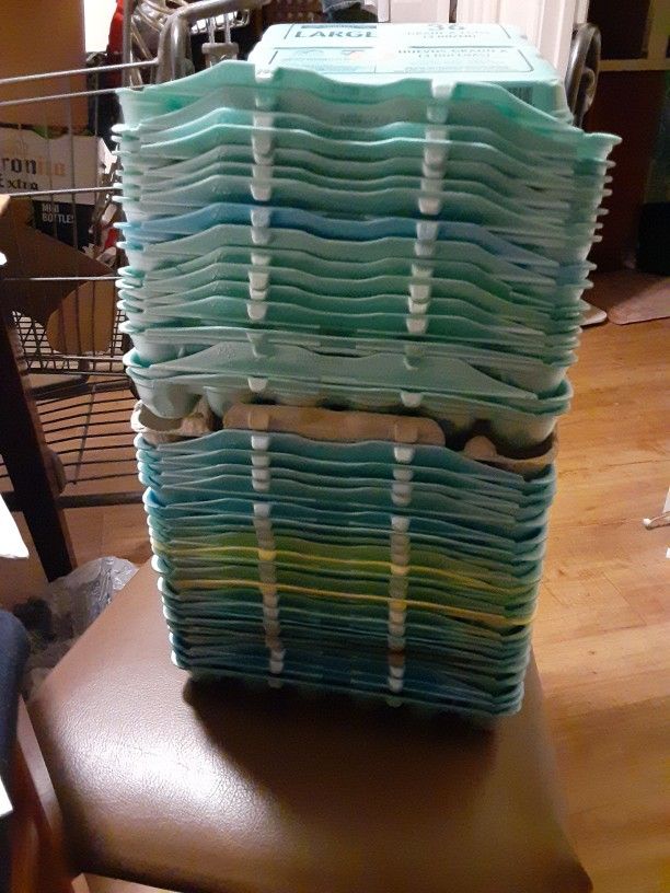 60+ EGG CARTONS MOST 18 Cnt, 12. 24. 36