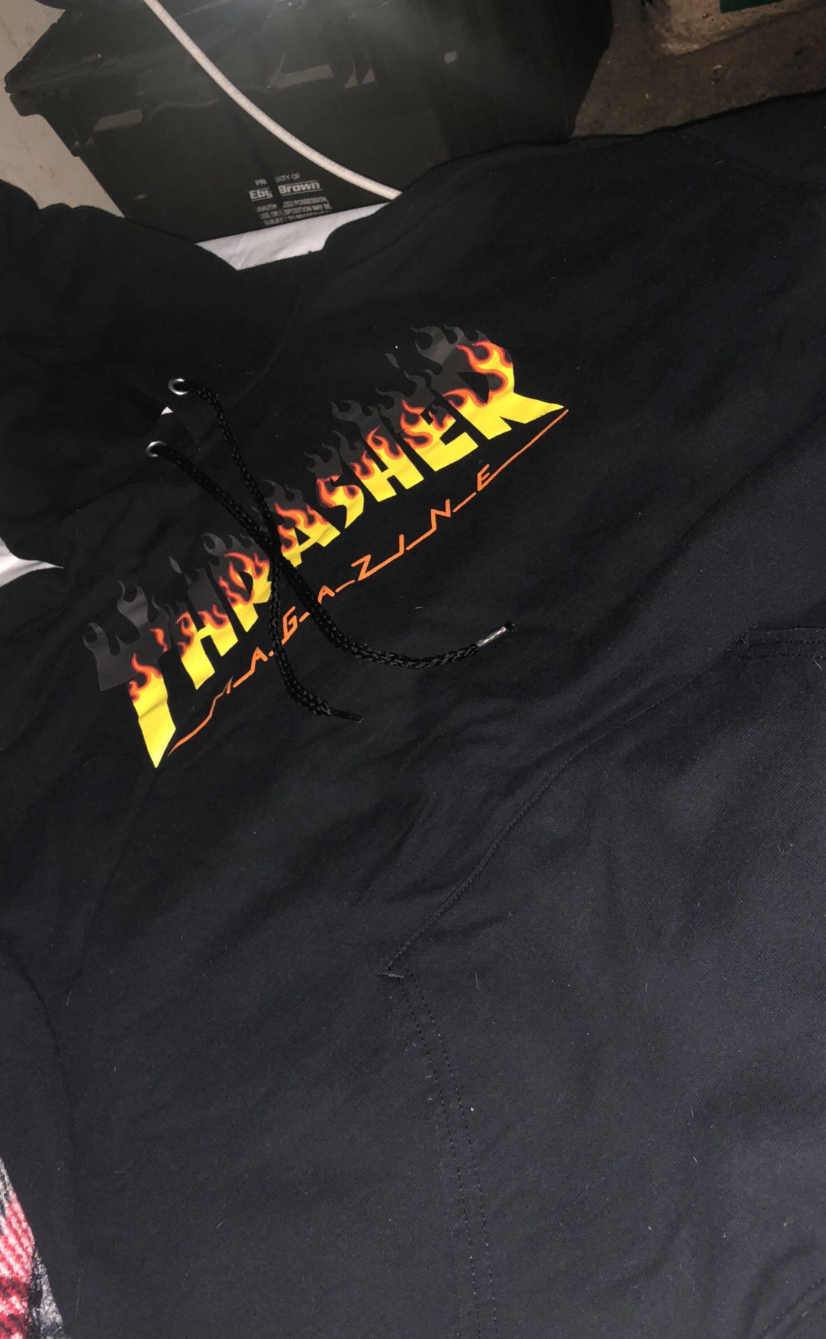 Thrasher fire hoodie