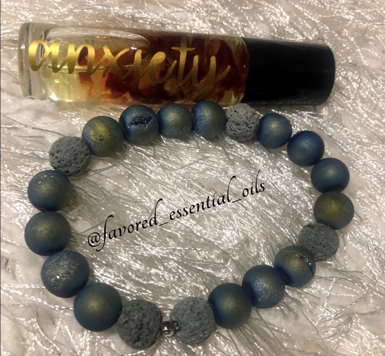 Anxiety Blend With Lava Bracelet