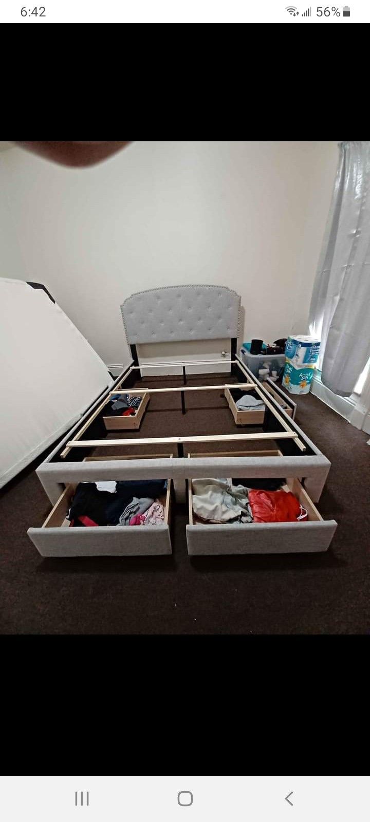 Queen Size Storage Bed Frame