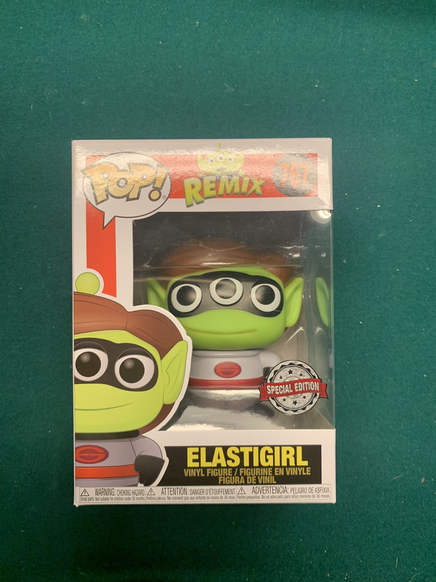 Funko Pop! Remix Elastagirl Fye Exclusive alien toy story Disney with special edition sticker