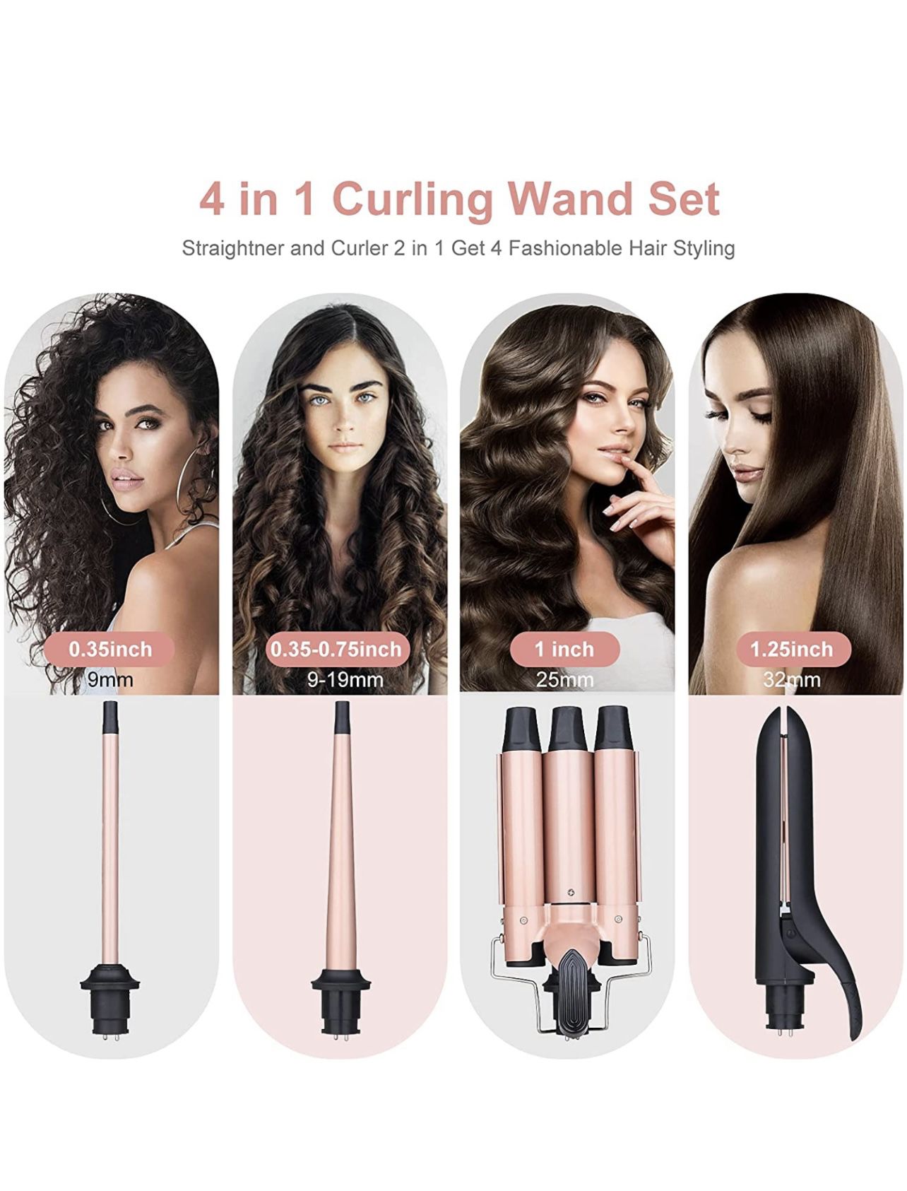 4 In 1 Curling iron set NEW