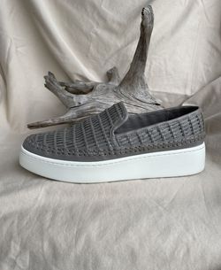 Stafford Sneaker Taupe Leather Vince 7.5 Thumbnail