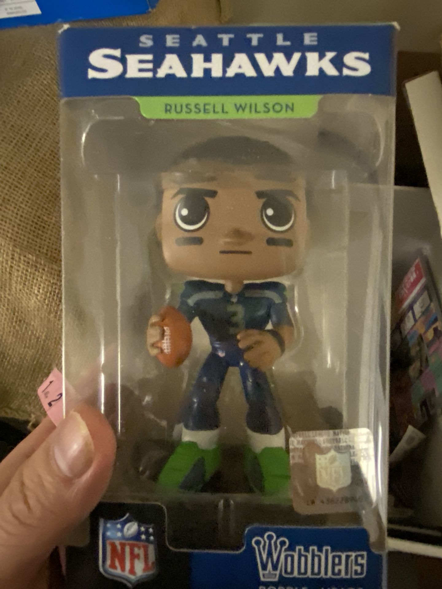 Funko Wobblers Bobble Head Seattle Seahawks Russell Wilson