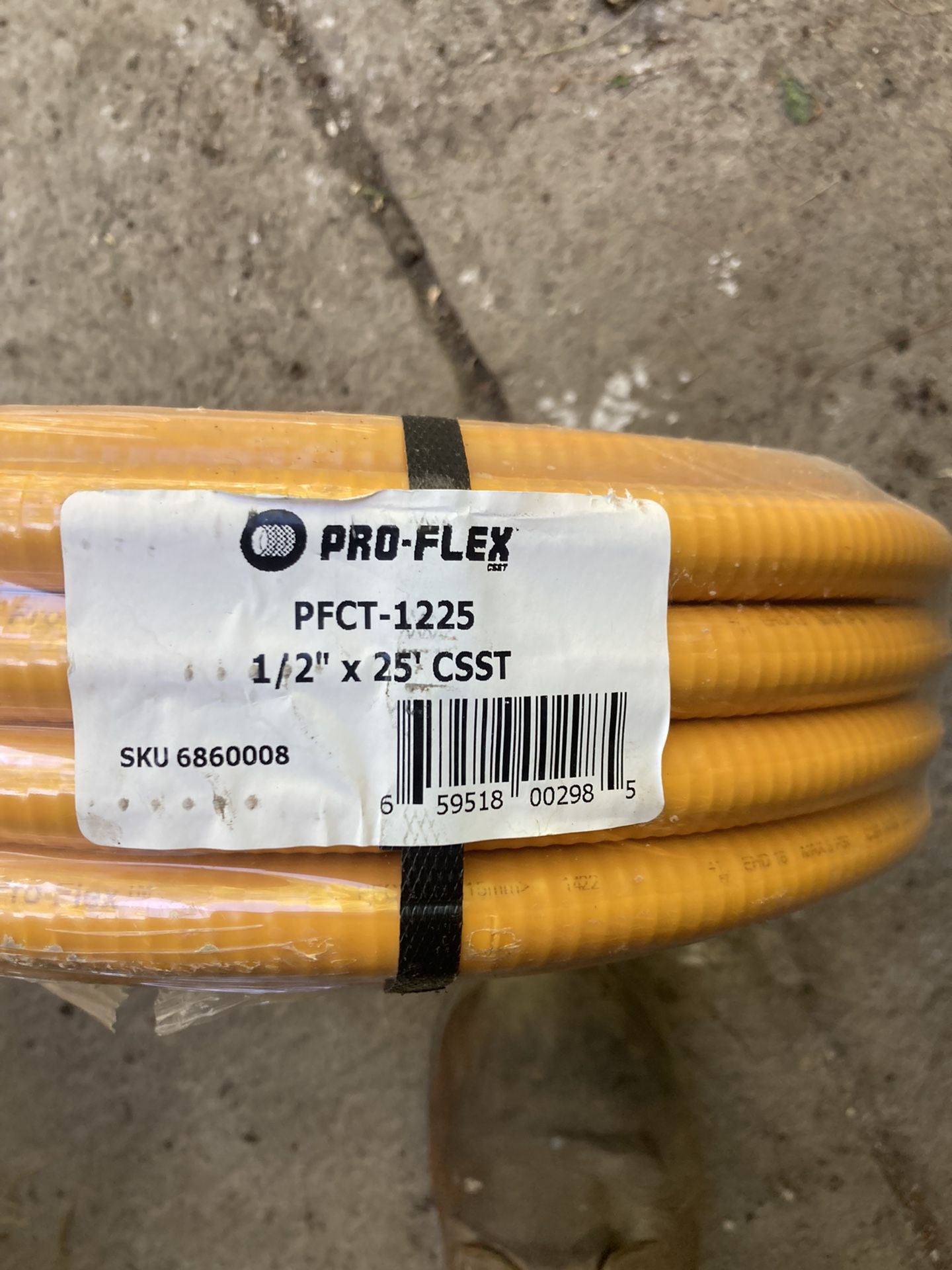 Proflex 1/2” By 25’ Csst Pipe