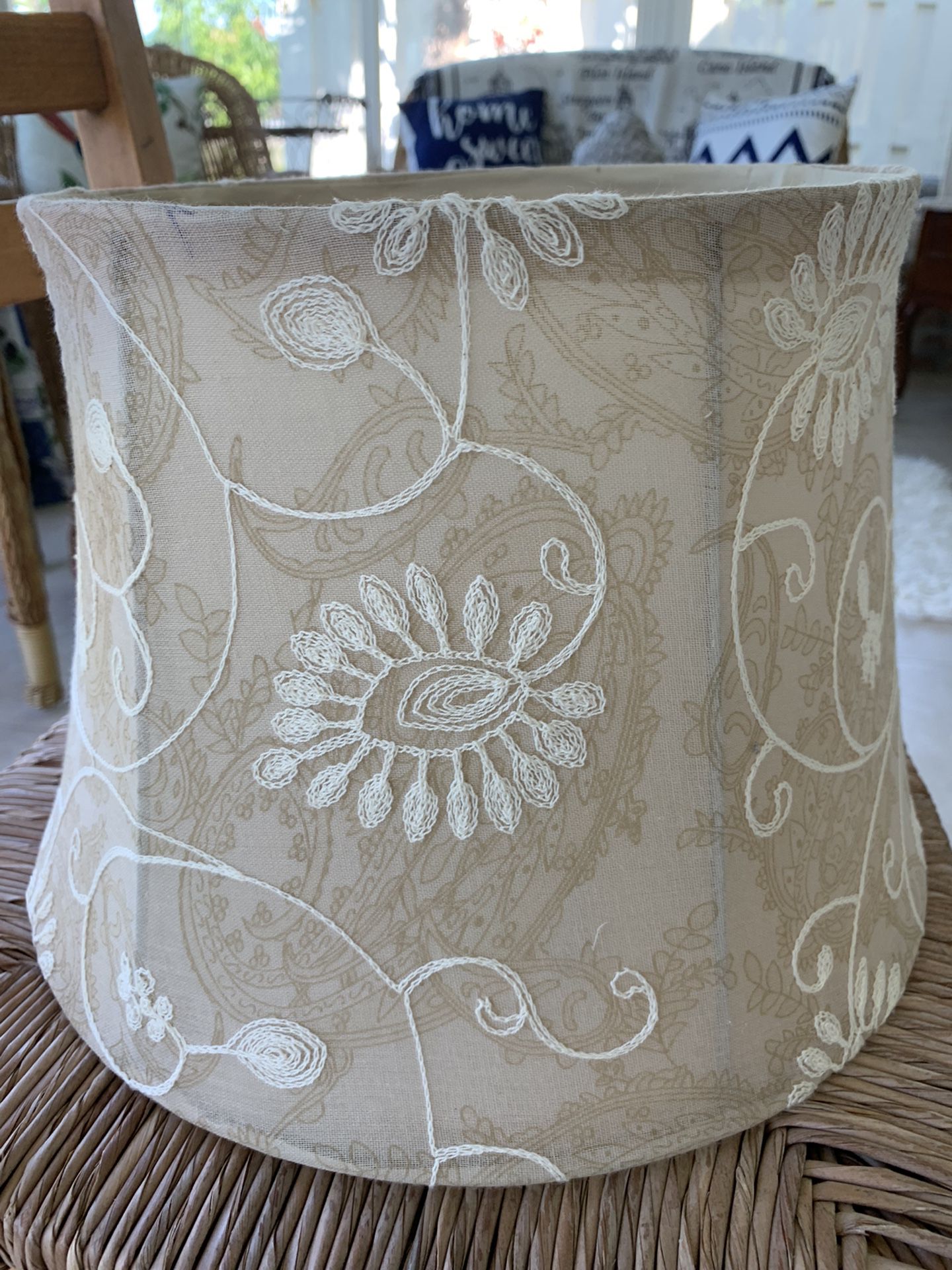 Unique Embroidered Lamp Shade
