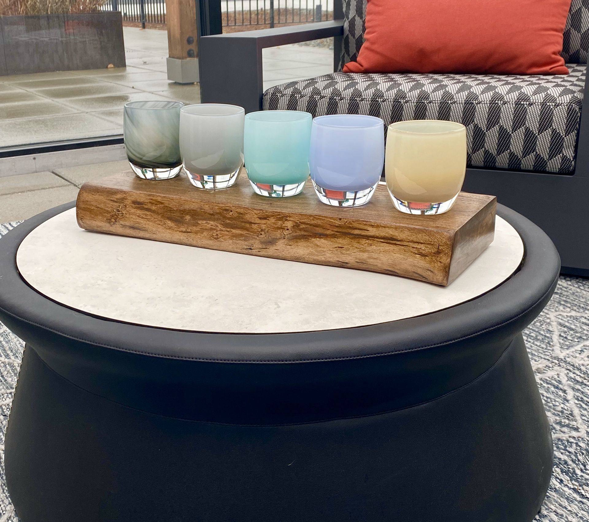Glassybaby Holder Locally Handmade Live Edge Elm for Sale in