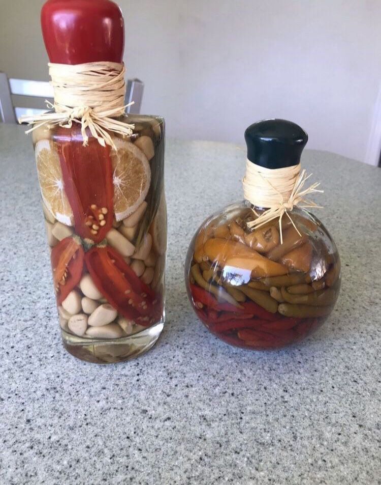 decorative oil bottles for kitchen