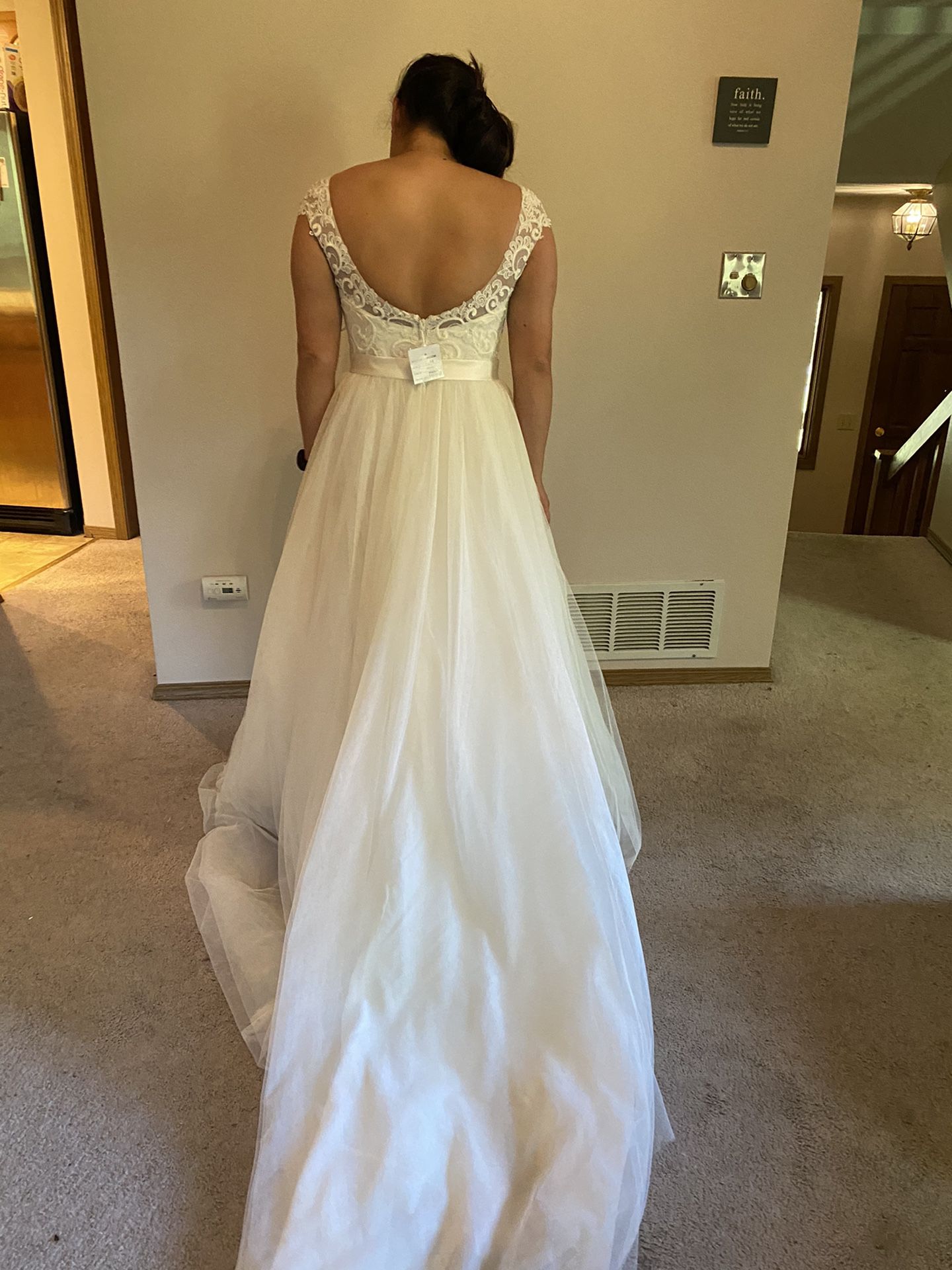 Tulle Wedding Dress, David’s Bridal Collection