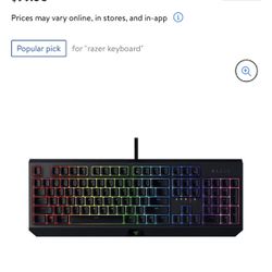 Razor Black Widow Chroma PC Gaming Keyboard (NEVER USED) Thumbnail