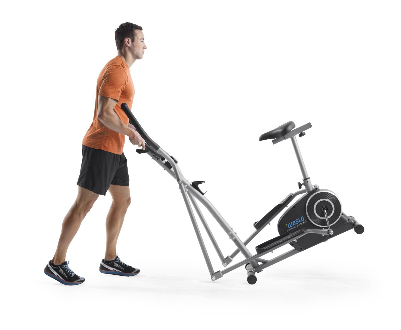 Title Weslo Momentum G 3.2 Bike and Elliptical Hybrid Trainer with LCD