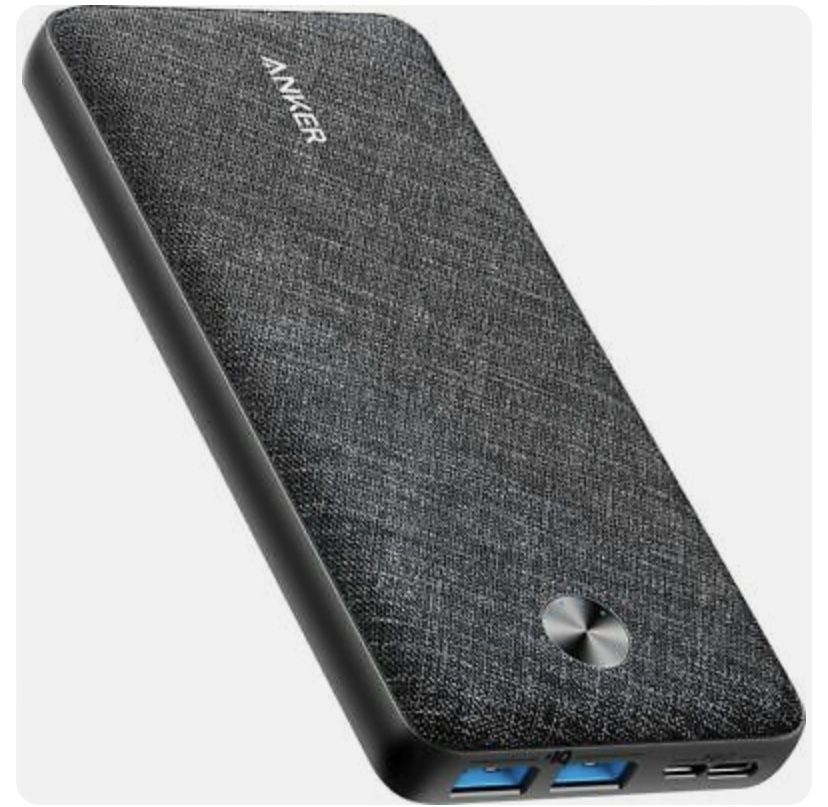 Anker Powercore Metro 20000mAh Portable Charger 2-Ports USB Power Bank Slim External Battery Pack