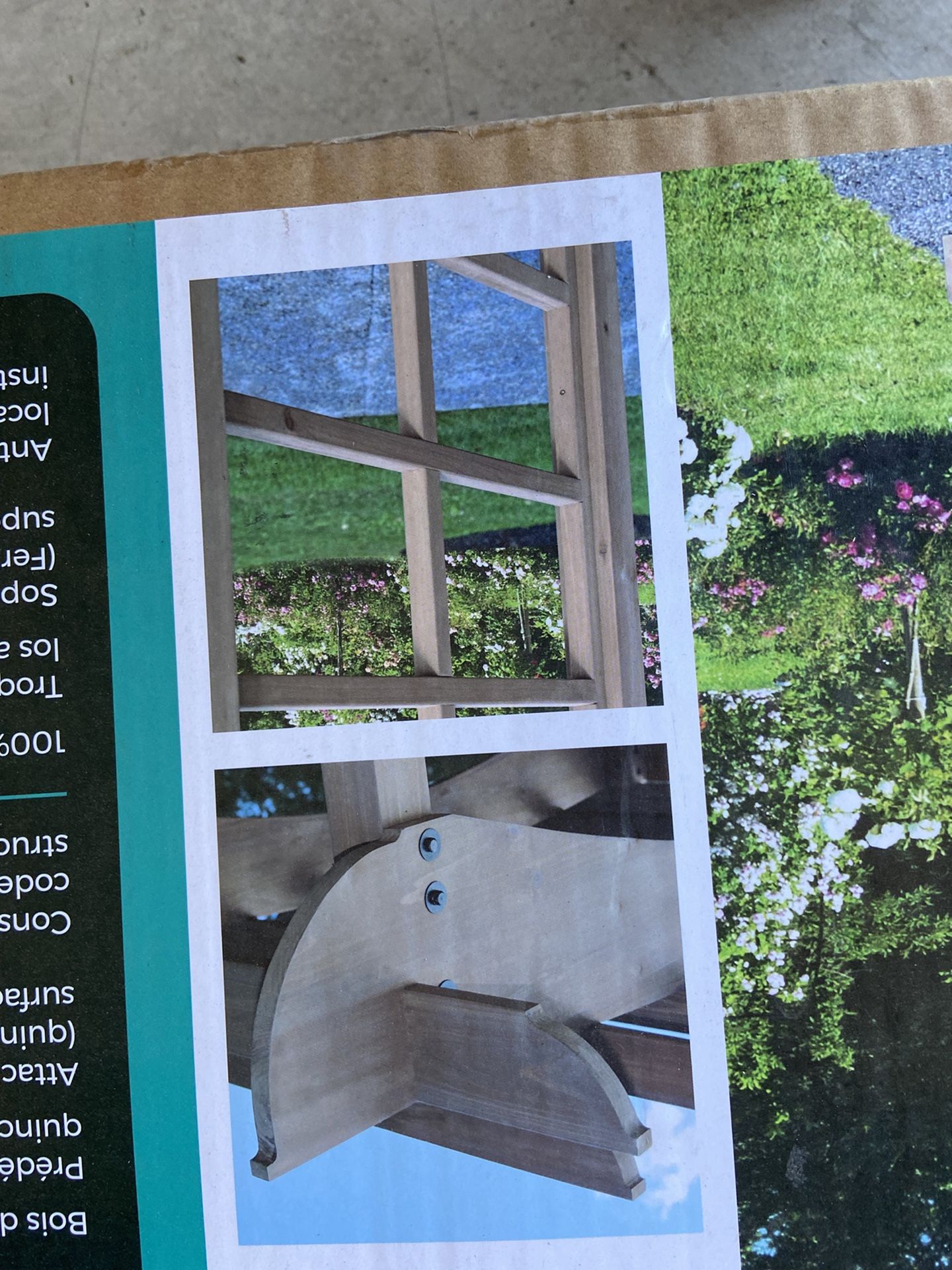 Cedar Arbor Arch Wood Pergola Garden Decor New