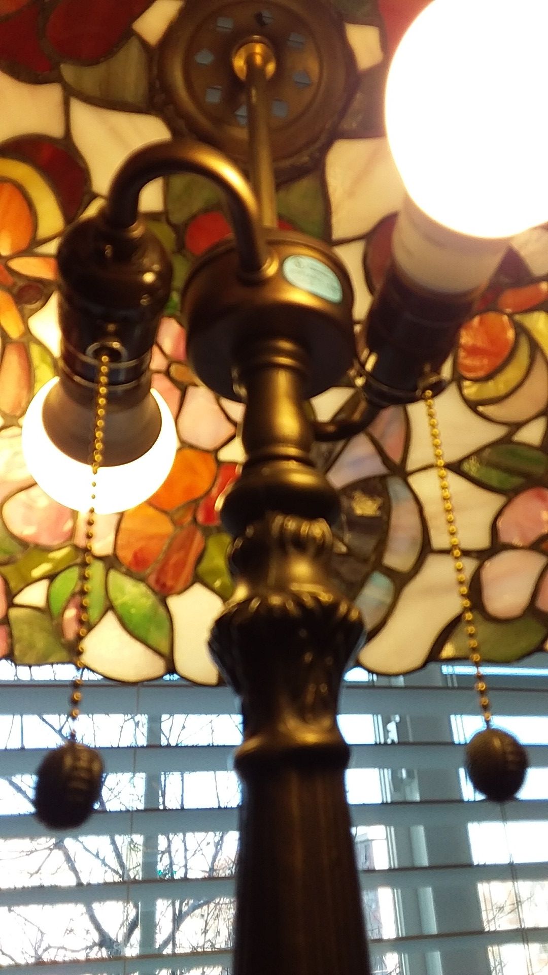 Stained Glass Lamp 27"