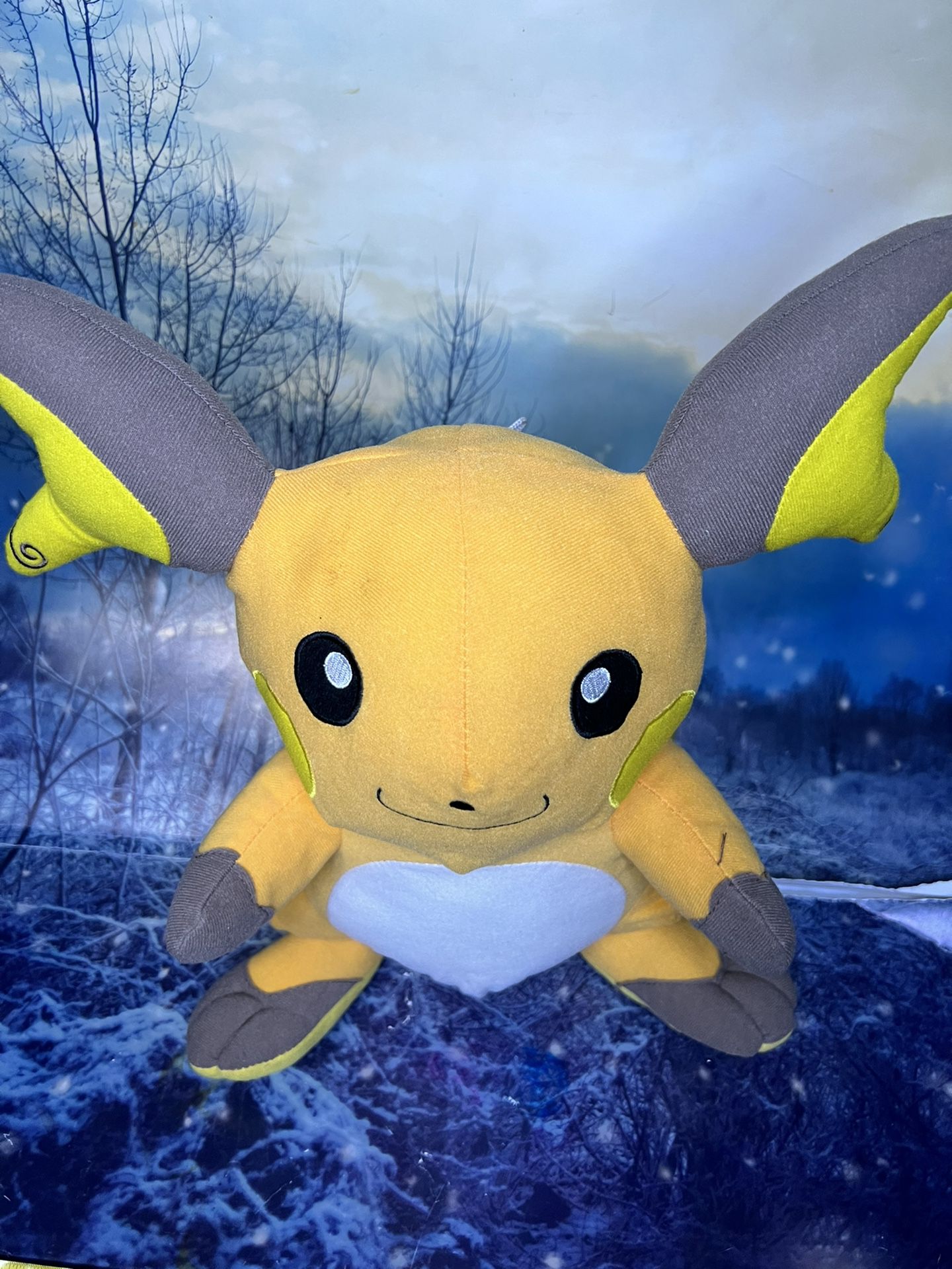Raichu Pokemon Plush Stuffed Animal Pikachu Evolution 13"