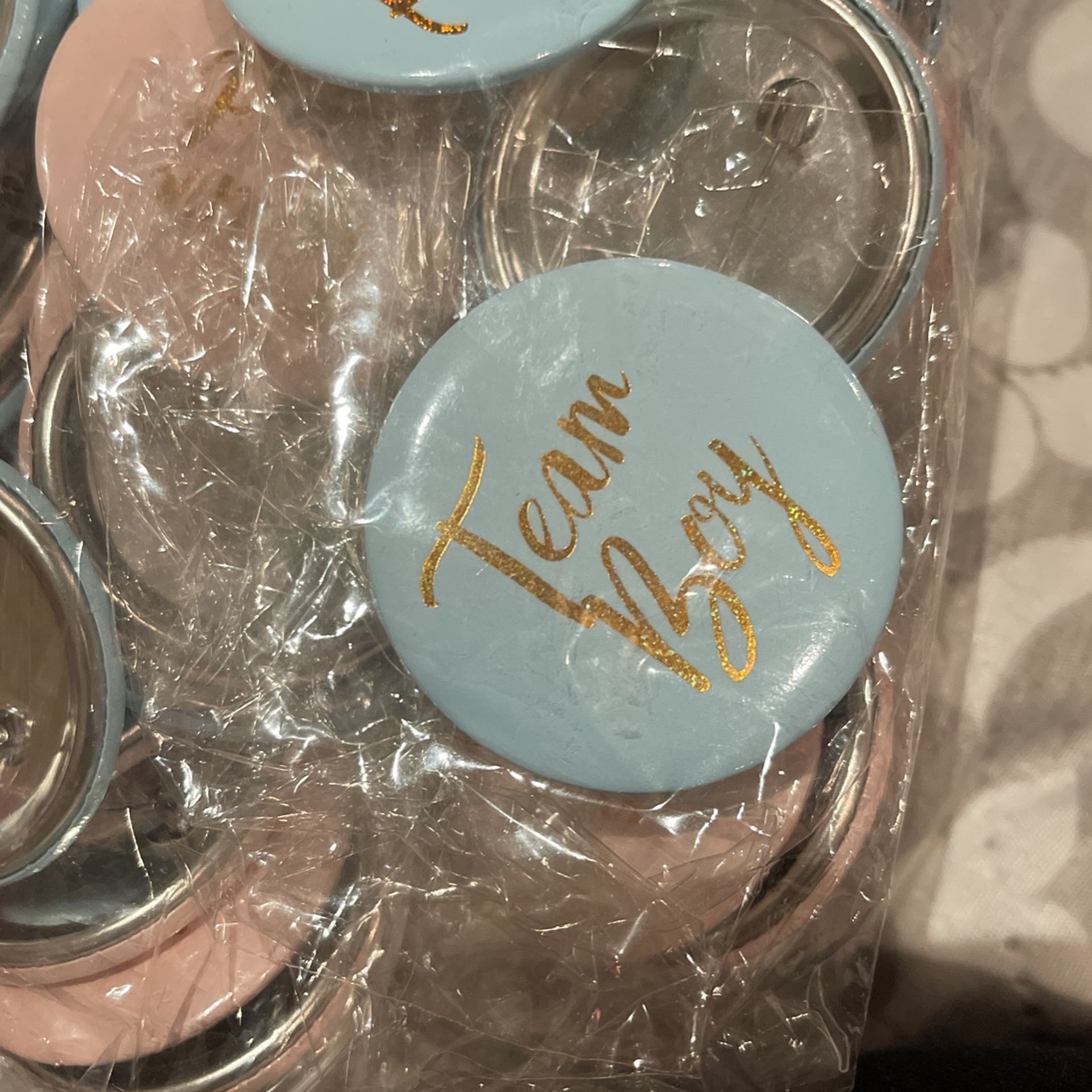 Team Boy Or Girl Pins