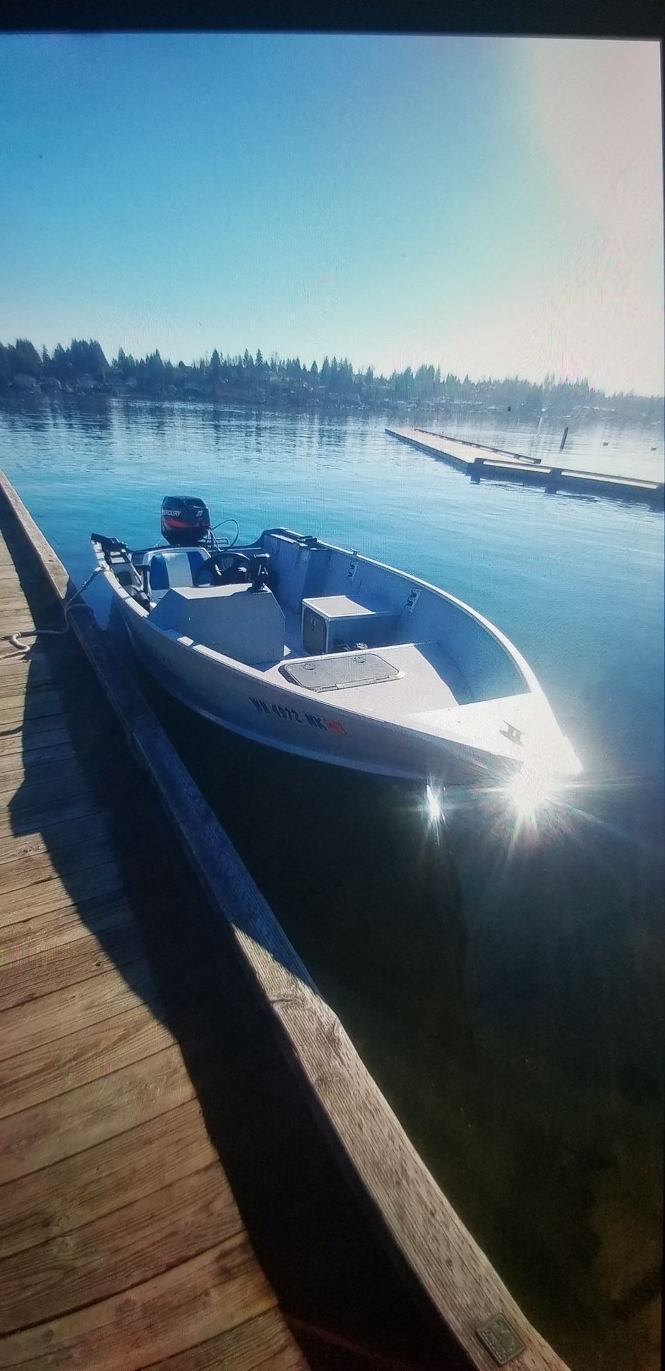2001 Smoker Craft Lodge SS 15ft aluminum Boat & Trailer for Sale in