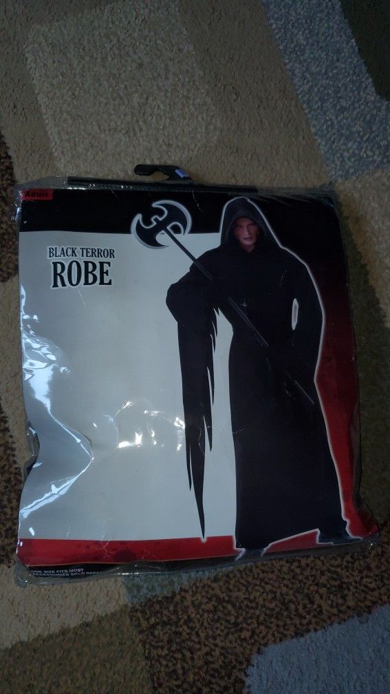 Black Terror Robe With Mask