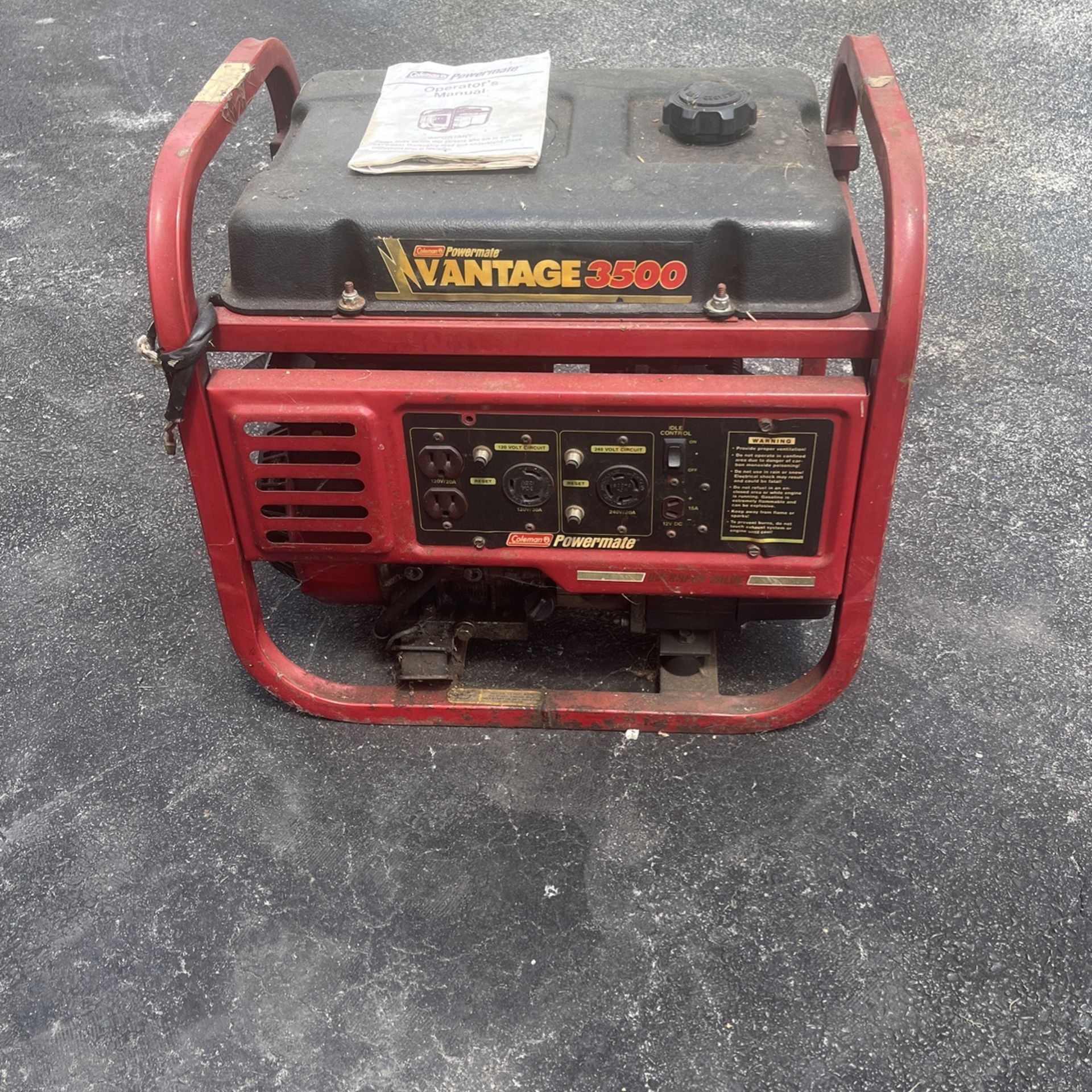 Coleman powermate 3500 generator for sale in frankfort il offerup