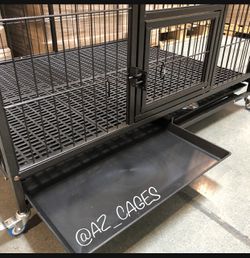 Brand New 50” XXL Super Duty Dog Pet Kennel Crate Cage 🐕‍🦺🐩🐶 please see dimensions in second picture 🇺🇸  Thumbnail