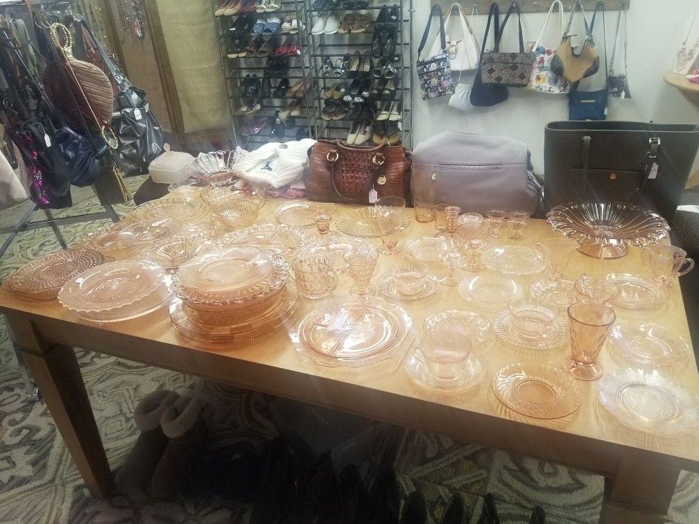 Pink Depression Glass