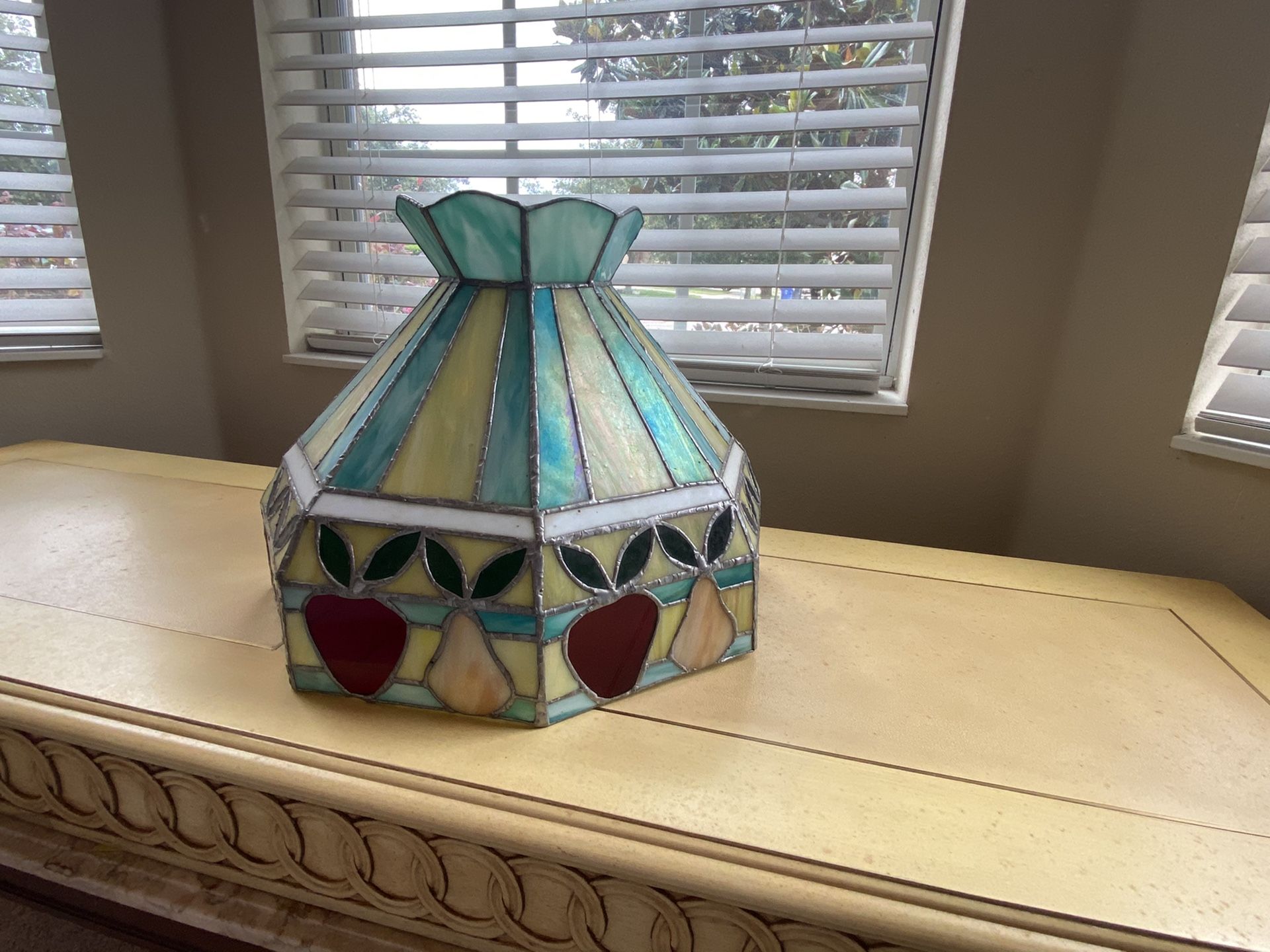 Hanging Tiffany style lamp