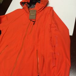 Huf Orange 10k Mens Raincoat Large Thumbnail
