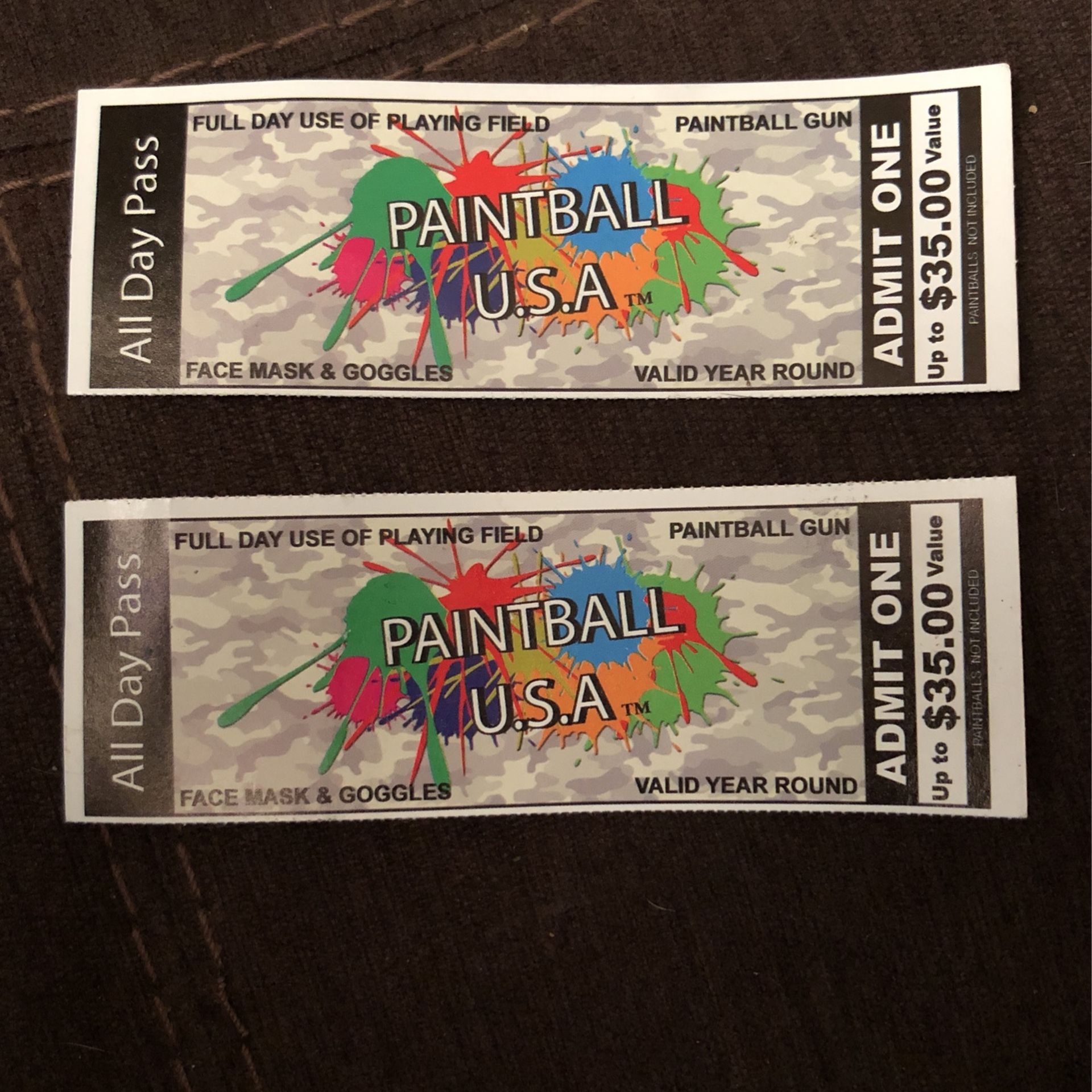 Paintball U.s.a Tickets