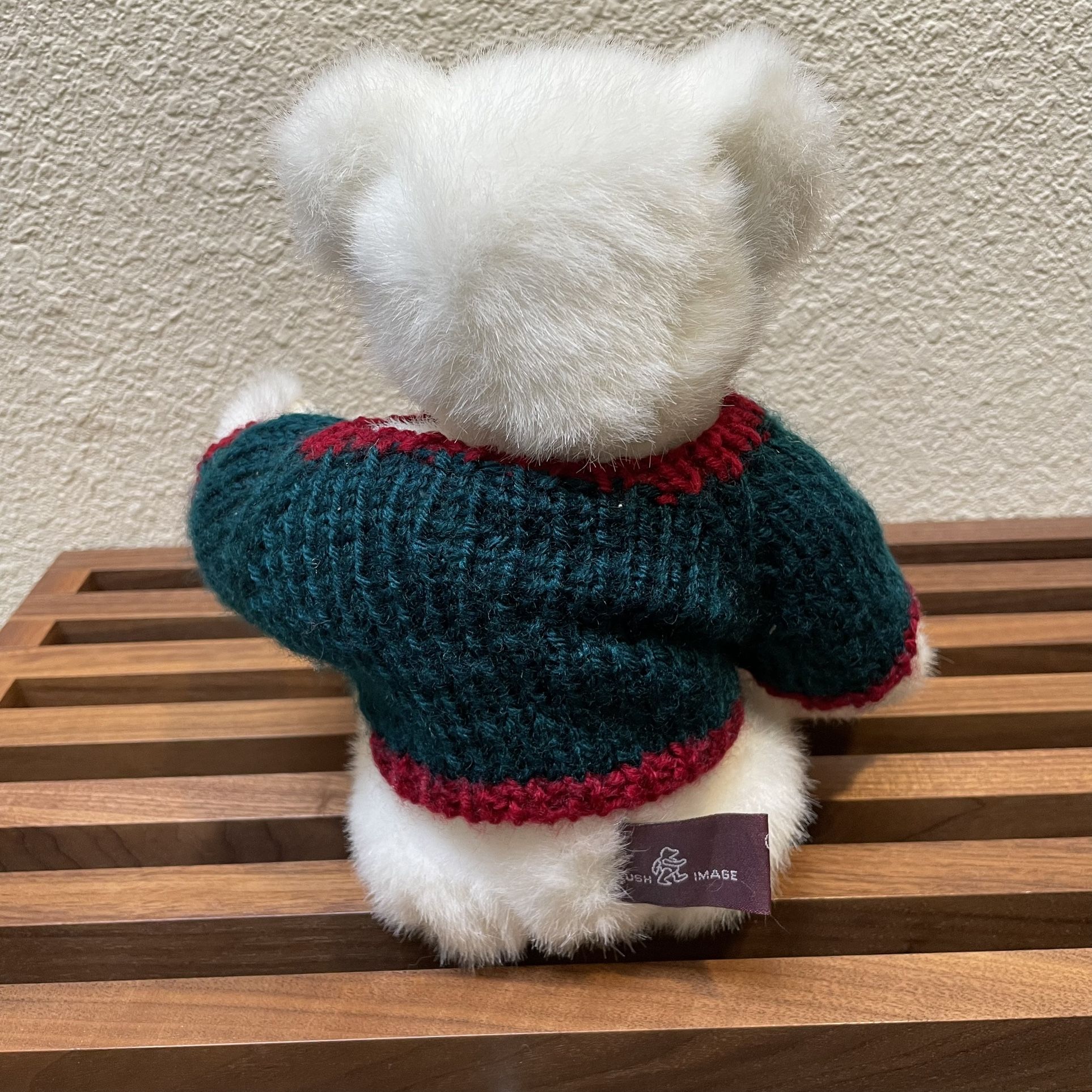 Ellis by Plush Image White Bear with Sweater