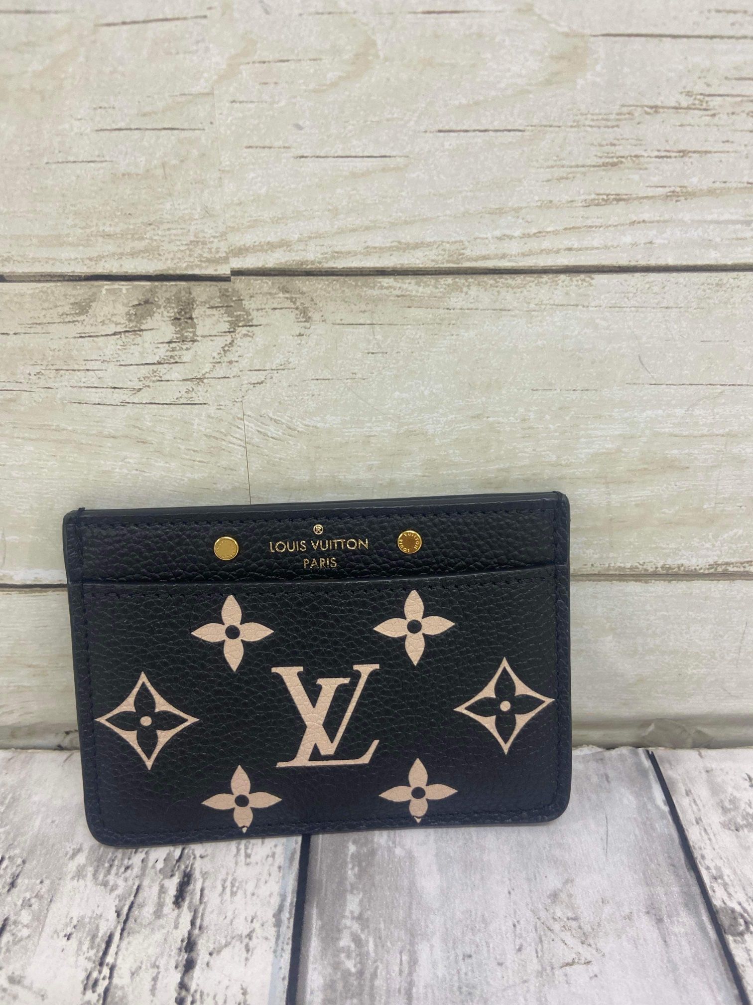 LV BiColor Monogram Empreinte Leather Card Holder