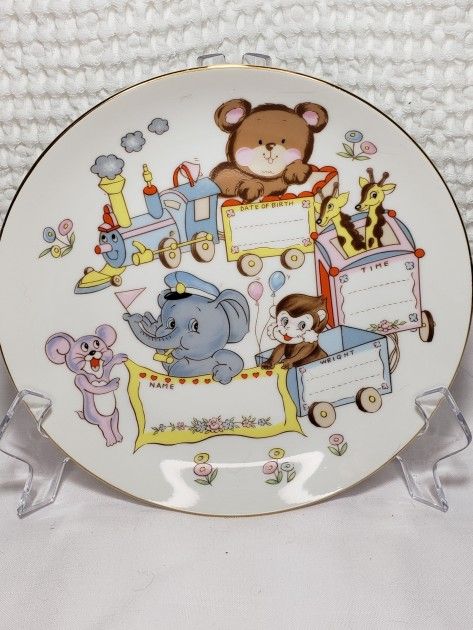 VINTAGE BABY Birth PLATE NO. 4501