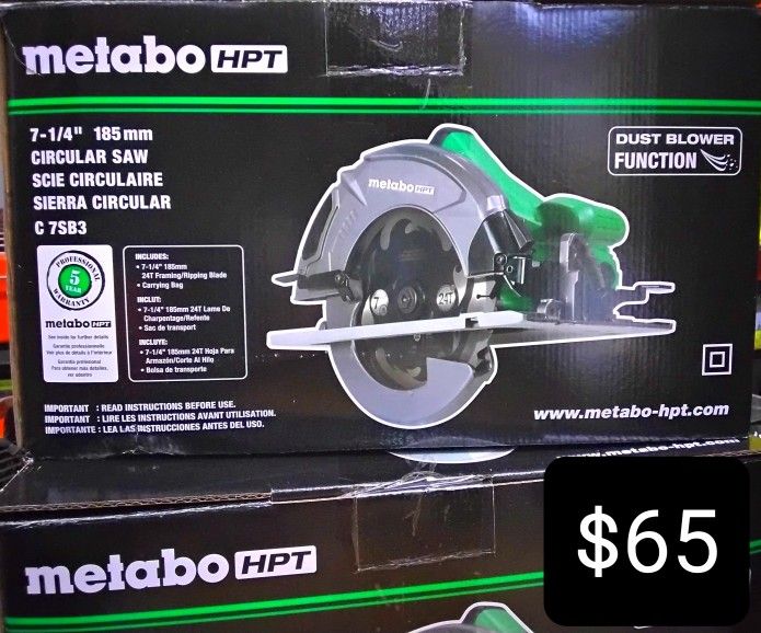 METABO HPT 7-1/4 " 185MM CIRCULAR SAW