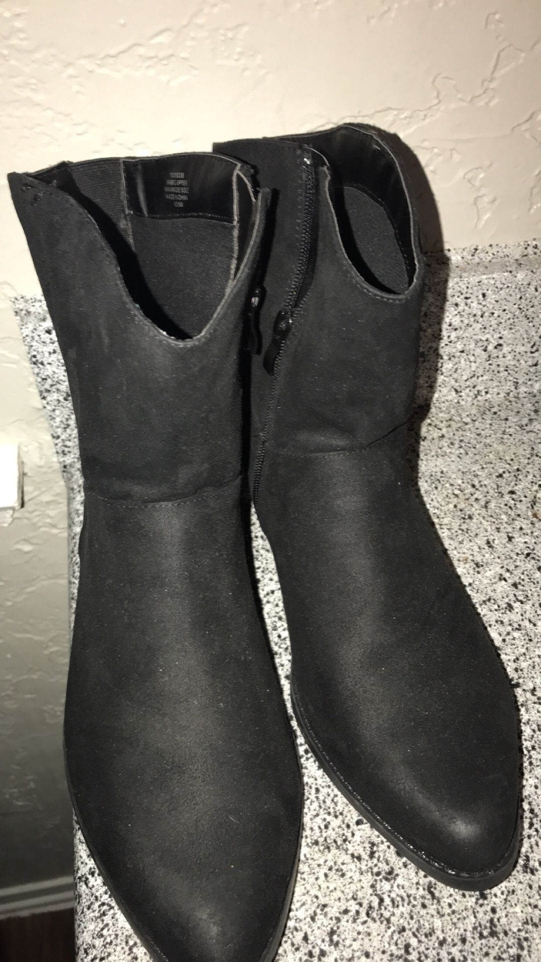 Black ankle boots