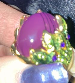 Ring Size 5 With Purple Stone Thumbnail