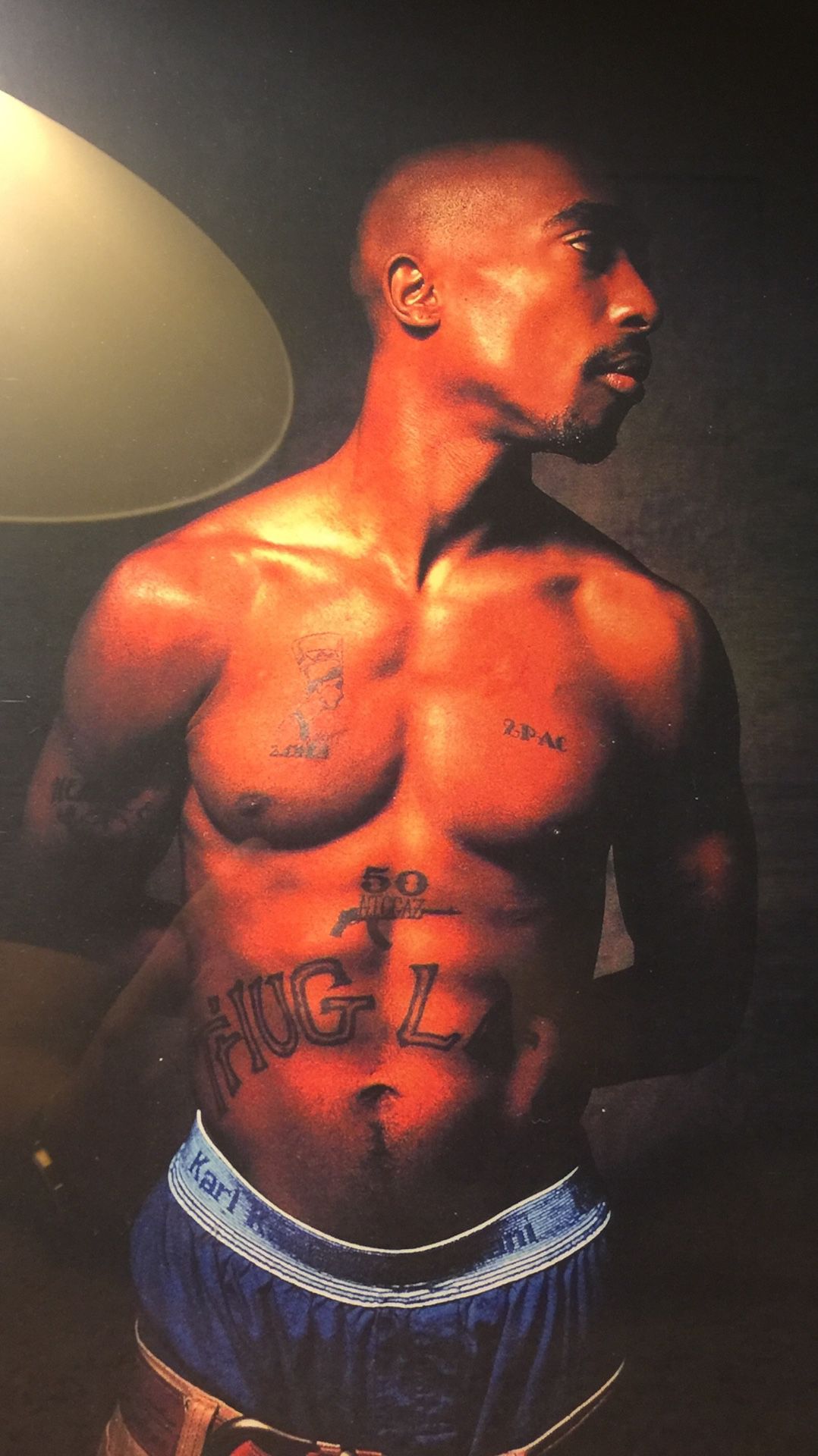 Tupac Print And Poster In Glass Frame