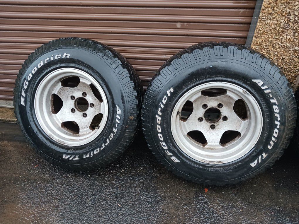 16x10  Rims Aluminiun 5x135 Or 5x5.5 Fit Ford F150 Dodge Ram Chevy Tires Not Good Only Rims 