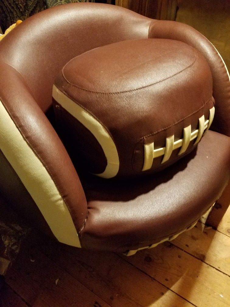 Kids Football Chair And Ottoman